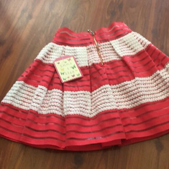 NWT Emma & Elsa Raspberry and cream full skirt size 10/12 - Picture 6 of 6